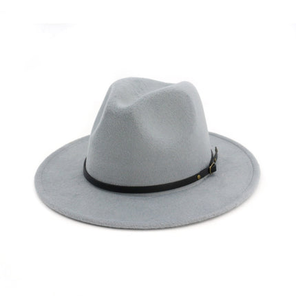 Automne et Hiver Laine Chapeau De Fedora De Mode Femme En Laine chapeau haut-de-forme Noir Chapeau Rouge Fedora Hommes L'église Panama Sombrero Chapeau