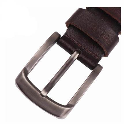 High-end First Layer Cowhide Belt Leather Pin Buckle Belt Pants Belt Men