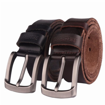 High-end First Layer Cowhide Belt Leather Pin Buckle Belt Pants Belt Men