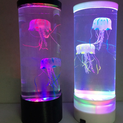 LED Jellyfish Aquarium Lamp Night Light USB Powered