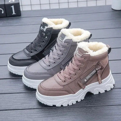 Winter Boots  New Women Ankle Boots Warm Plush Woman Shoes Sneakers Flats Casual Ladies Cotton Shoes Short Snow Boots 2024 - Image #1