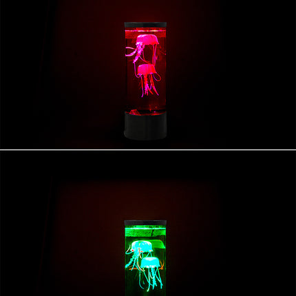 LED Jellyfish Aquarium Lamp Night Light USB Powered