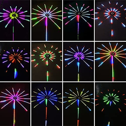 Firework Lights LED Strip Music Sound Sync Color Changing Remote Control LED Firework Light For Room Party