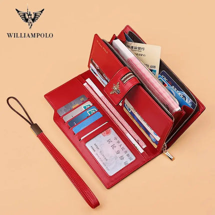 WILLIAMPOLO Women's Purses New Design Bags Luxury Leather Long Wallet Bee Buckle Female Coin Purse Card Holders Wallet For Women - Premium  from FRANTZDOL STORE  - Just $38.43! Shop now at FRANTZDOL STORE 