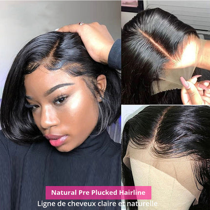 13x4 Lace Frontal Bob Straight Wig  Human Hair HEBDO STORE