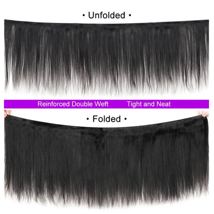 12A Original Human Hair Virgin Unprocessed Human Hair Hair Extensions For Women Real Natural Hair Extensions Straight Bundles HEBDO STORE