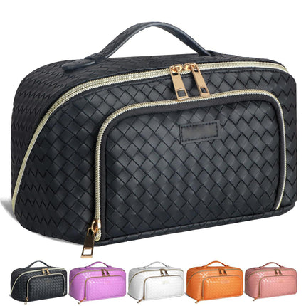 Sac cosmétique de grande capacité, étui de rangement de maquillage étanche portable pour femmes, multifonction, salle de bain, articles de toilette, pochette