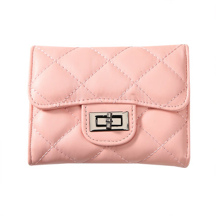 Women's Classic Style Rhombus Wallet Short Clutch