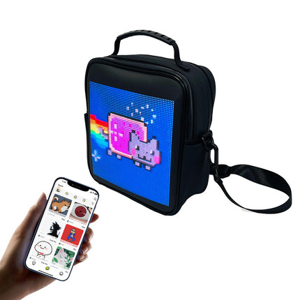 Square Led Backpack Men's And Women's Outdoor Mobile Advertising