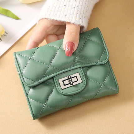 Women's Classic Style Rhombus Wallet Short Clutch