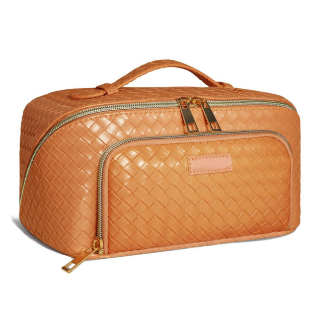 Sac cosmétique de grande capacité, étui de rangement de maquillage étanche portable pour femmes, multifonction, salle de bain, articles de toilette, pochette