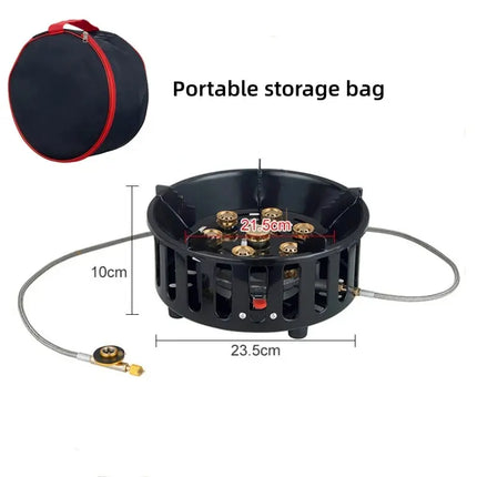 19800W Strong Fire Power Camping Stove Portable Tourist Gas Burner Windproof Outdoor Stoves Hiking Barbecue BBQ Cooking Cookware HEBDO STORE