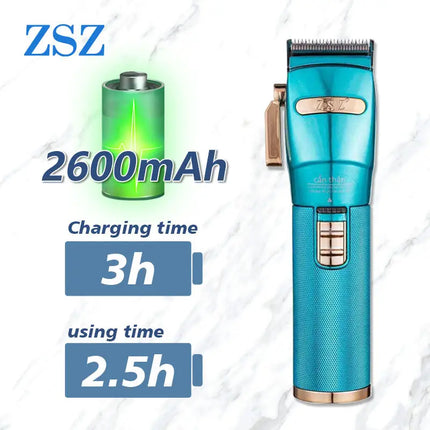 ZSZ F-90 Salon Rechargeable Built-in Battery Electric Cordless Professional Carving Oil Head Electric Hair Clippers China HEBDO STORE