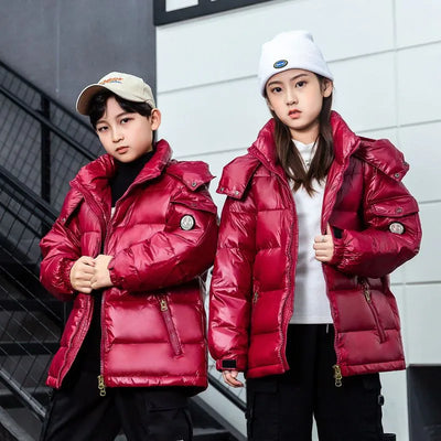 New Winter Boys' Down Coat 100% White Duck Down Girls Winter Coat  Kids Jackets for Boys  Boys Winter Jacket