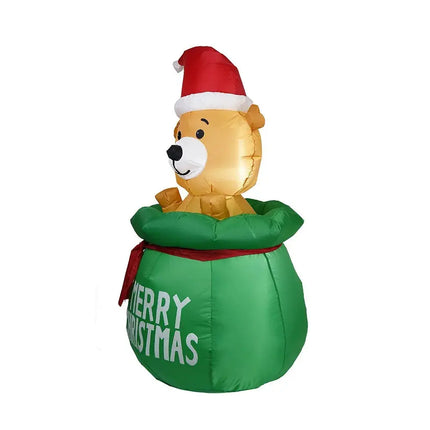 Christmas Bear Doll High Brightness Led Light Christamas Inflatable Toy Dolls Eco-friendly for Home Holiday New Year Party Decor HEBDO STORE