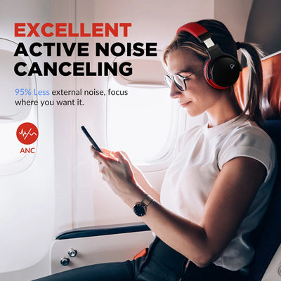 Cowin E7-C ANC Wireless Headphones Bluetooth Headset Active Noise Canceling Headphones Ear Buds Head Phone For iPhone Xiaomi