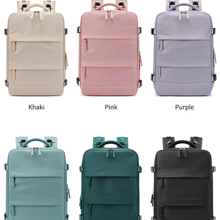 Women Laptop Backpack 15.6inch Teenage girl USB charging school Backpack Independent Shoe bag travel Backpack outdoor Backpack