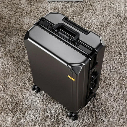 20/24/26/28 Inch Fashion Bag Capacity Rolling Aluminum Frame USB Charging Trolley Suitcase Students Password Travel Case Luggage