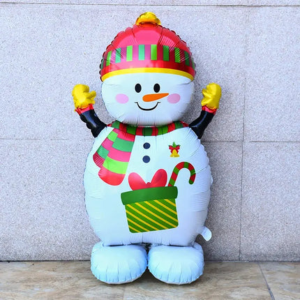 Large Christmas Foil Balloon Snowman Gingerbread Man Santa Claus Balloons Christmas Party Supplies Navidad New Year Party Decor HEBDO STORE