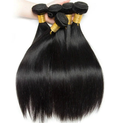 12A Original Human Hair Virgin Unprocessed Human Hair Hair Extensions For Women Real Natural Hair Extensions Straight Bundles HEBDO STORE