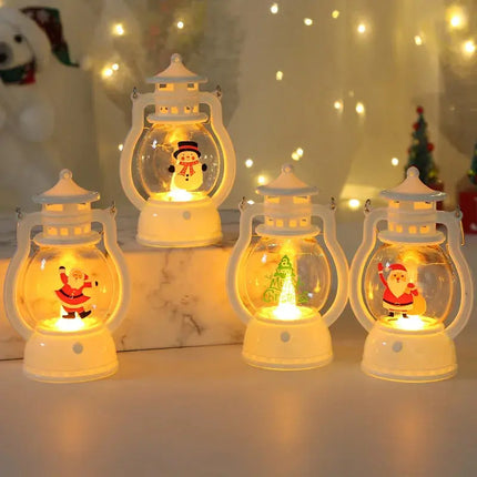 Christmas Night Light Indoor Wind Lantern Gift Decoration New Flat Interior View Christmas Window Decoration Scene Layout HEBDO STORE