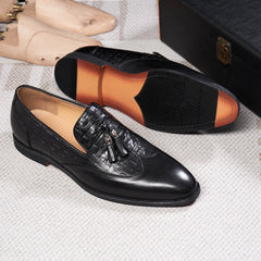 Men formal shoes original cuir HEBDO STORE