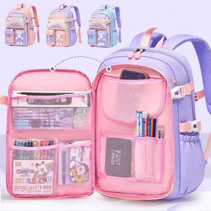 2023 Primary School Girls' Schoolbag Kawaii Lightweight Children's Bag Waterproof Bags Colorful Travel Backpack Mochilas Gifts