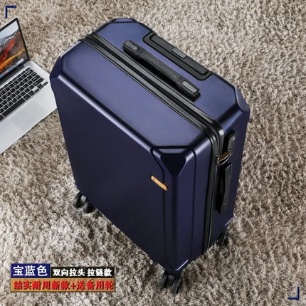 20/24/26/28 Inch Fashion Bag Capacity Rolling Aluminum Frame USB Charging Trolley Suitcase Students Password Travel Case Luggage