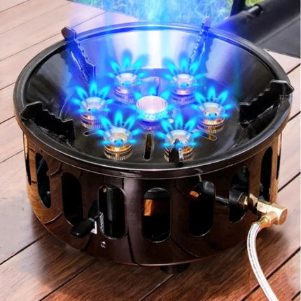 19800W Strong Fire Power Camping Stove Portable Tourist Gas Burner Windproof Outdoor Stoves Hiking Barbecue BBQ Cooking Cookware HEBDO STORE