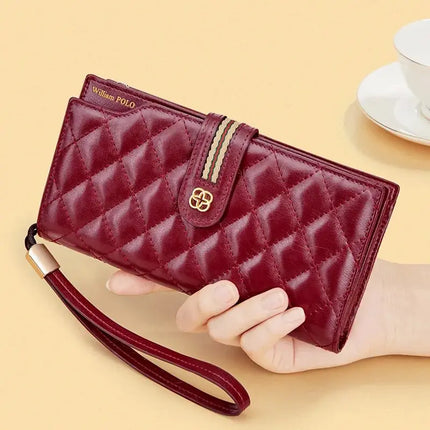 WILLIAMPOLO Women's Purses New Design Bags Luxury Leather Long Wallet Bee Buckle Female Coin Purse Card Holders Wallet For Women - Premium  from FRANTZDOL STORE  - Just $38.43! Shop now at FRANTZDOL STORE 